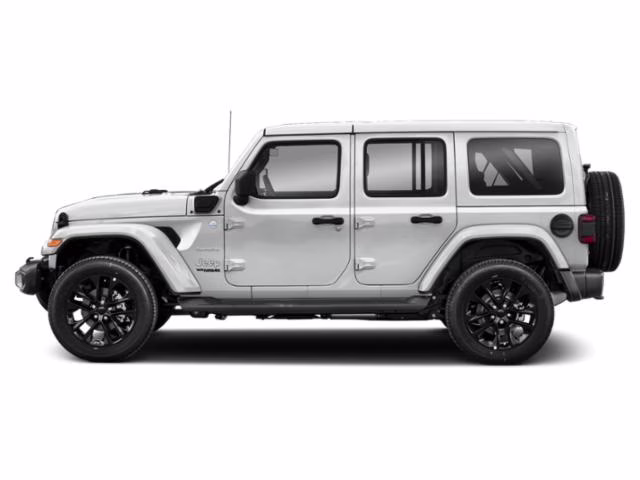 2022 White Jeep Wrangler 4xe Unlimited Sahara 4XE 4X4 Crossover