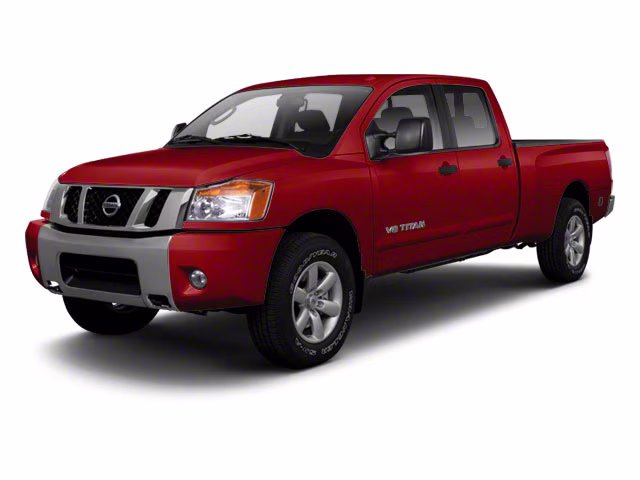 2010 Red Nissan Titan 4X4 Truck
