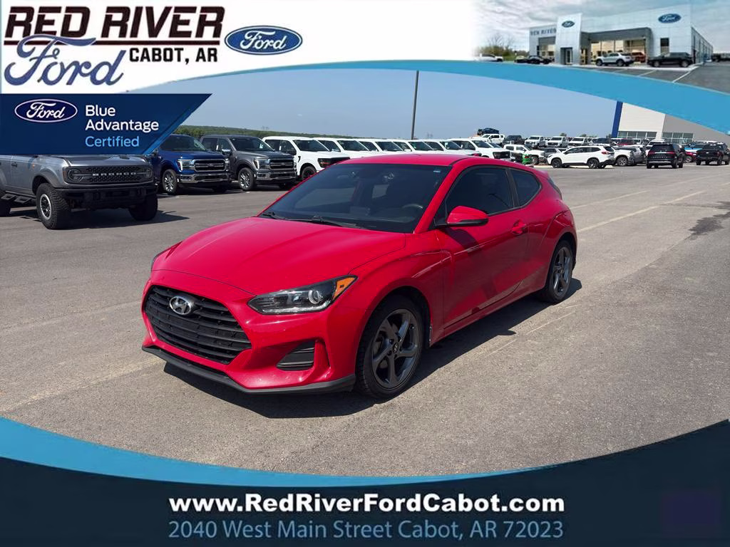 2020 Racing Red Hyundai Veloster BLACK FWD Coupe