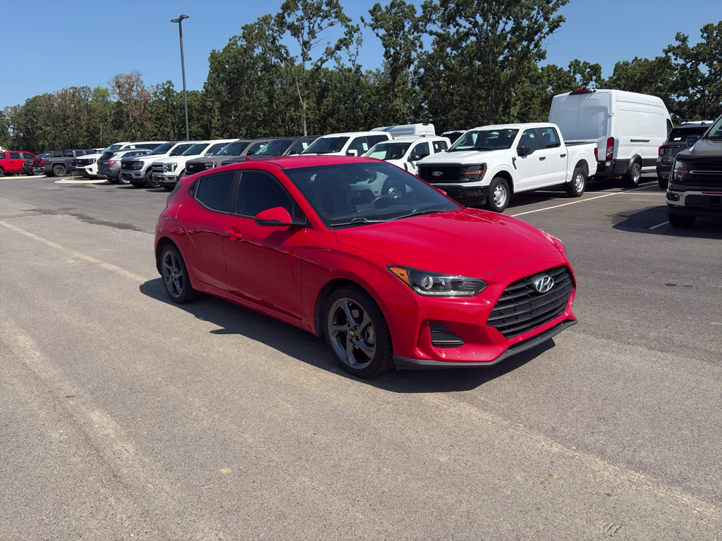 2020 Racing Red Hyundai Veloster BLACK FWD Coupe