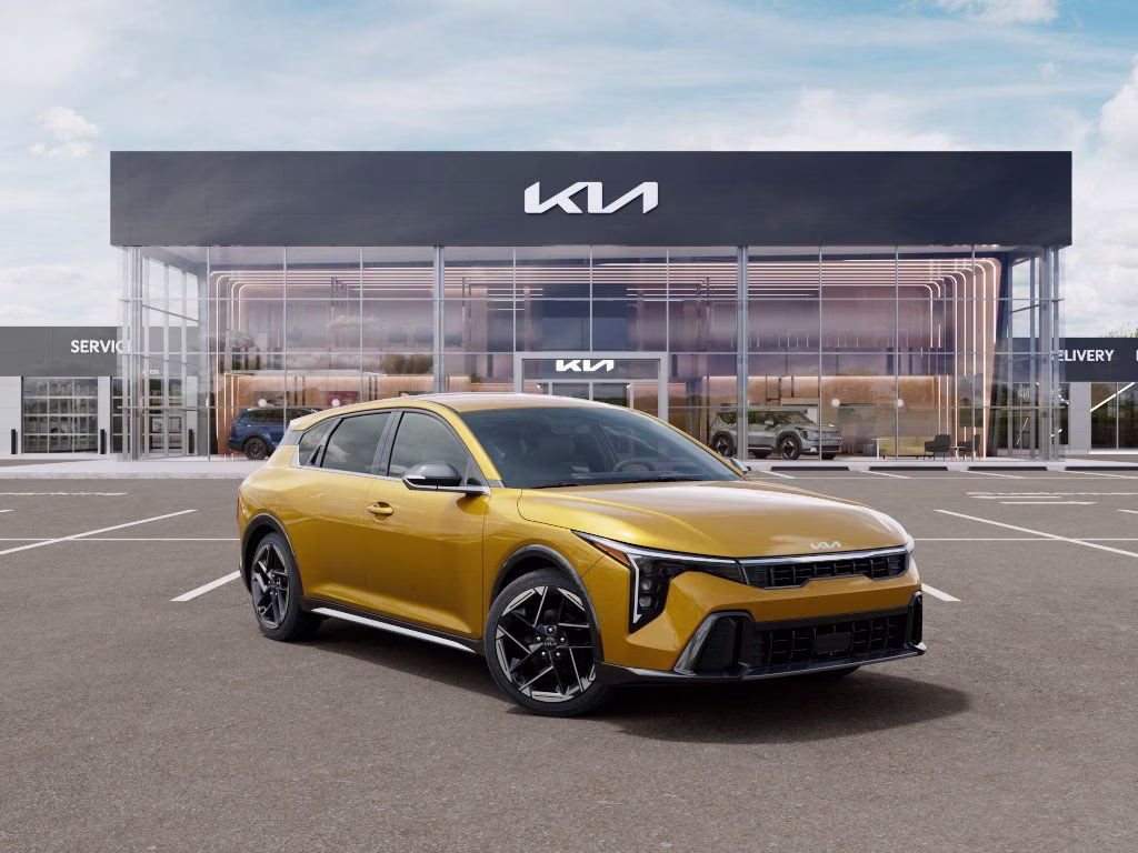 2026 Sparkling Yellow Kia K4 GT-Line FWD Hatchback