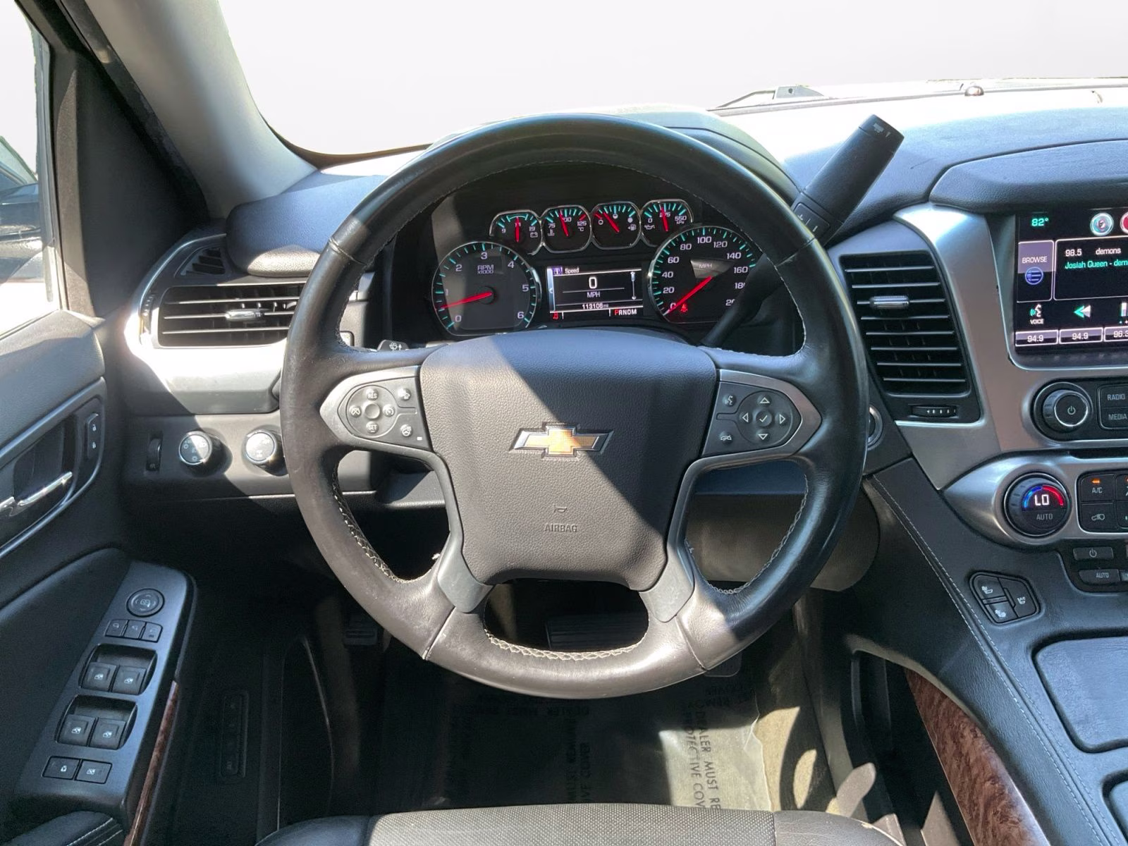 2015 Silver Chevrolet Tahoe LTZ 4X4 SUV