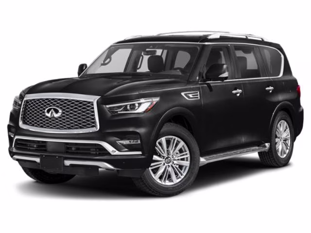2021 Black Obsidian INFINITI QX80 LUXE RWD SUV