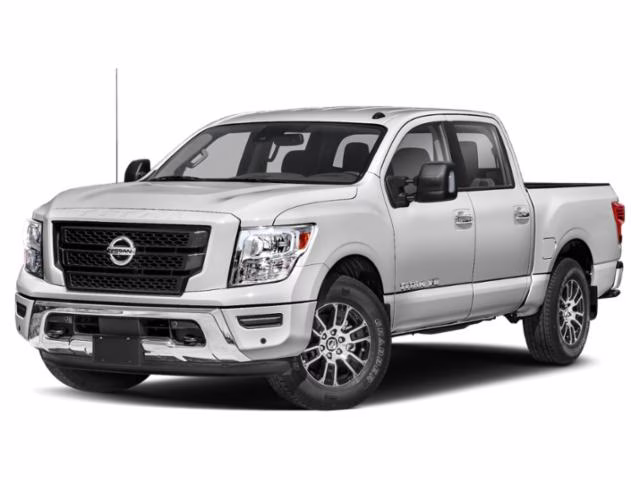 2021 Glacier White Nissan Titan SV 4X4 Truck