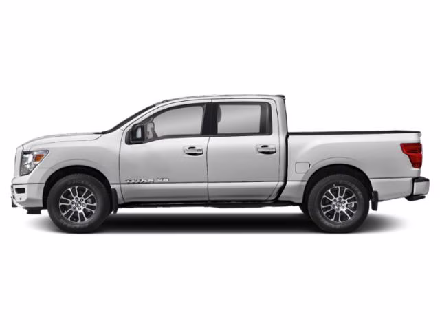 2021 Glacier White Nissan Titan SV 4X4 Truck