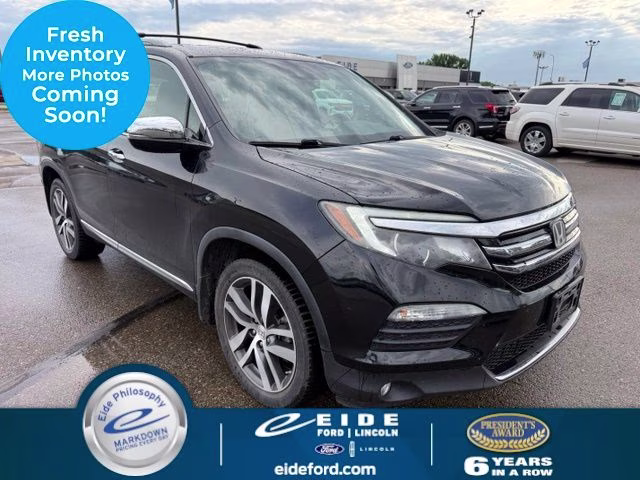 2016 Crystal Black Pearl Honda Pilot Elite AWD SUV