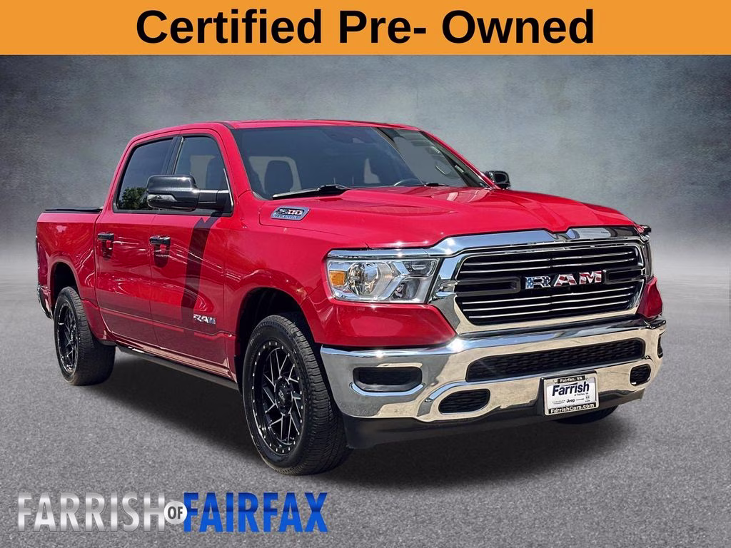2024 Flame Red Clearcoat Ram 1500 Laramie 4X4 Truck