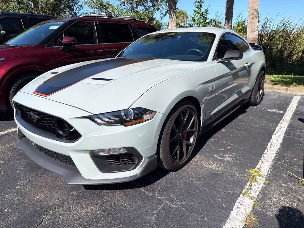 2022 Gray Ford Mustang Mach 1 RWD Coupe
