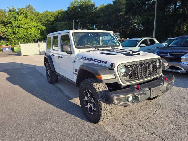 2022 Bright White Clearcoat Jeep Wrangler Unlimited Rubicon 4X4 SUV