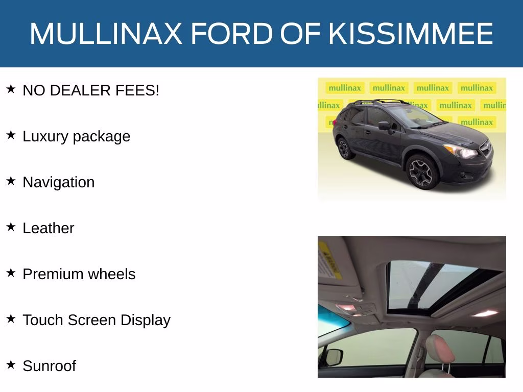 2014 Crystal Black Silica Subaru XV Crosstrek 2.0i Limited AWD SUV
