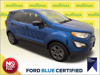 2021 Lightning Blue Metallic Ford EcoSport S FWD SUV