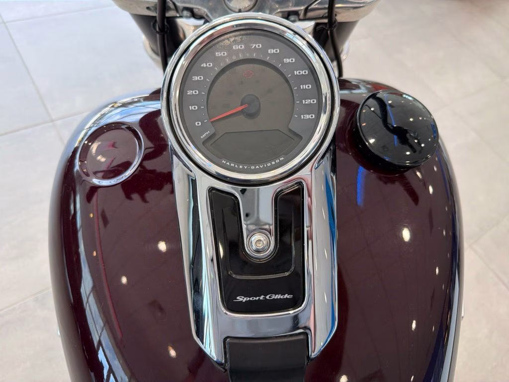 2018 Maroon Harley-Davidson Sport Glide Softail Motorcycle
