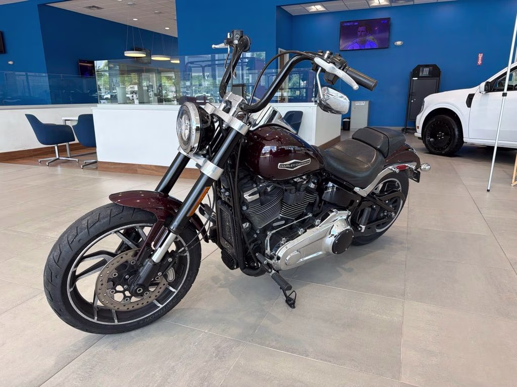 2018 Maroon Harley-Davidson Sport Glide Softail Motorcycle