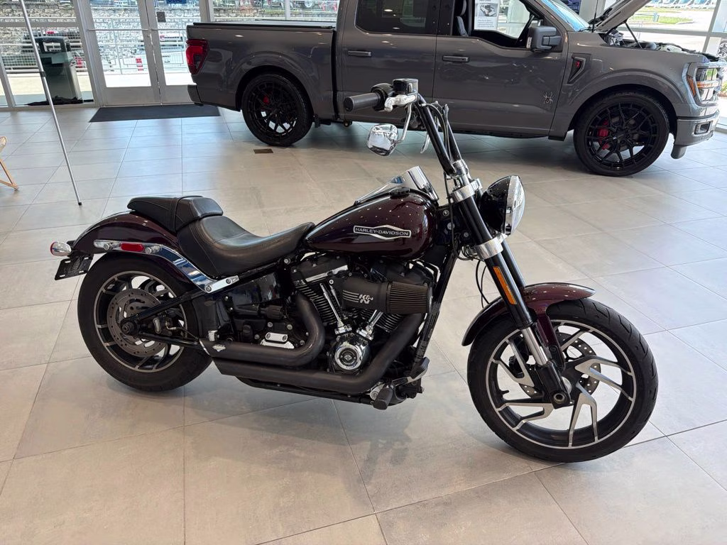 2018 Maroon Harley-Davidson Sport Glide Softail Motorcycle