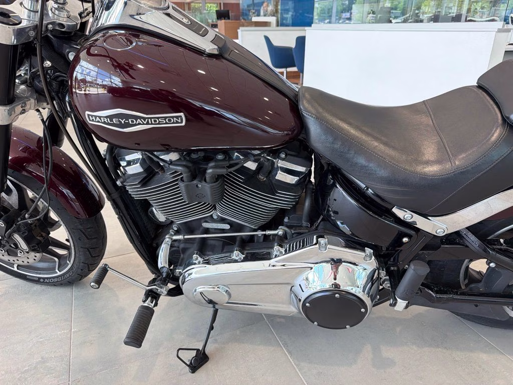 2018 Maroon Harley-Davidson Sport Glide Softail Motorcycle