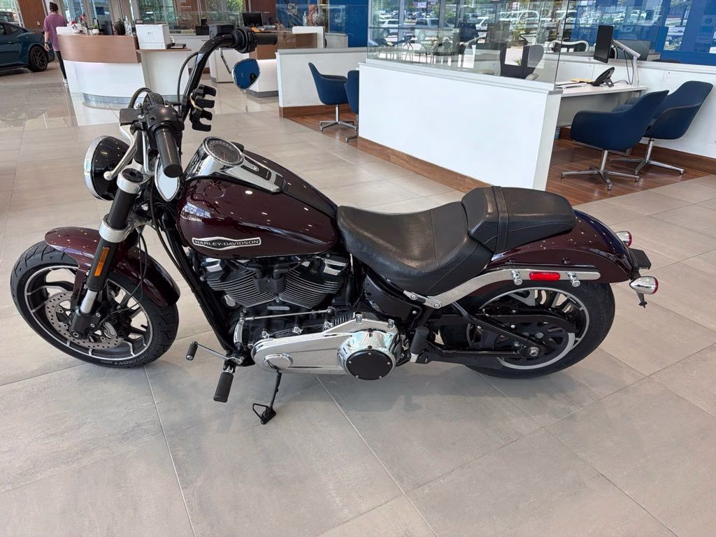 2018 Maroon Harley-Davidson Sport Glide Softail Motorcycle