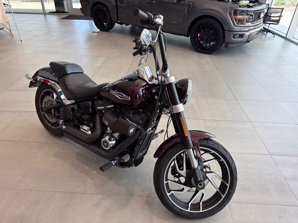 2018 Maroon Harley-Davidson Sport Glide Softail Motorcycle