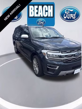 2023 Blue Metallic Ford Expedition Max Platinum 4X4 SUV