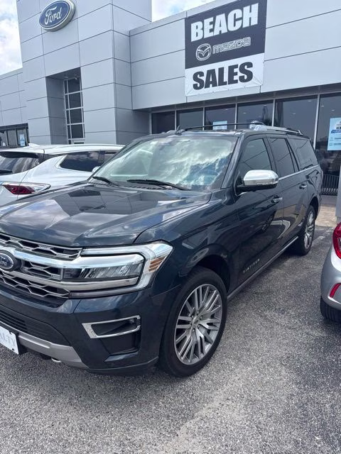 2023 Stone Blue Metallic Ford Expedition Max Platinum 4X4 SUV