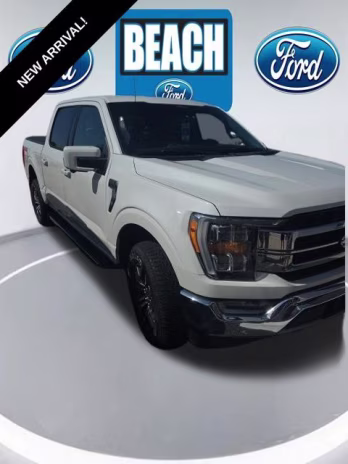 2021 White Metallic Ford F-150 Lariat 4X4 Truck