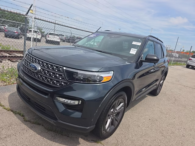 2023 Stone Blue Metallic Ford Explorer XLT 4X4 SUV