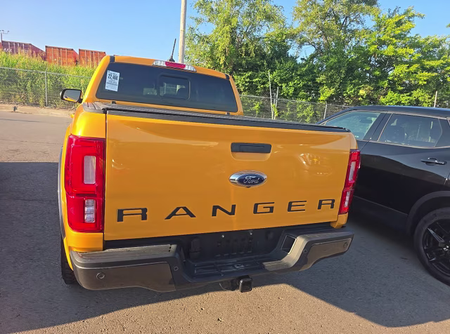2022 Cyber Orange Metallic Tricoat Ford Ranger Lariat Tremor 4X4 Truck