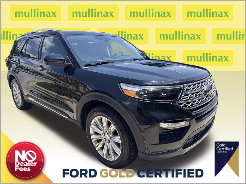 2021 Agate Black Metallic Ford Explorer Limited RWD SUV