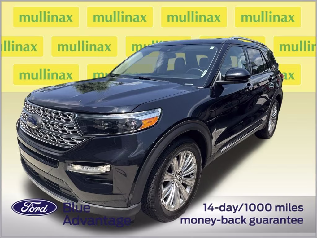 2021 Agate Black Metallic Ford Explorer Limited RWD SUV
