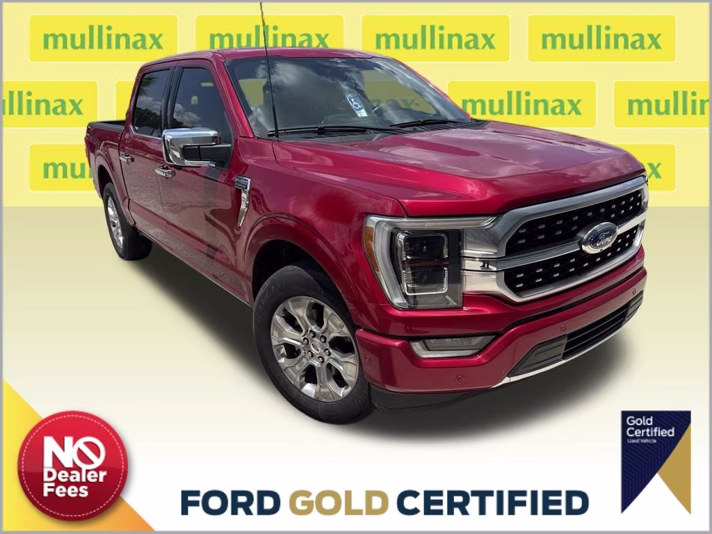 2023 Rapid Red Metallic Tinted Clearcoat Ford F-150 Platinum RWD Truck
