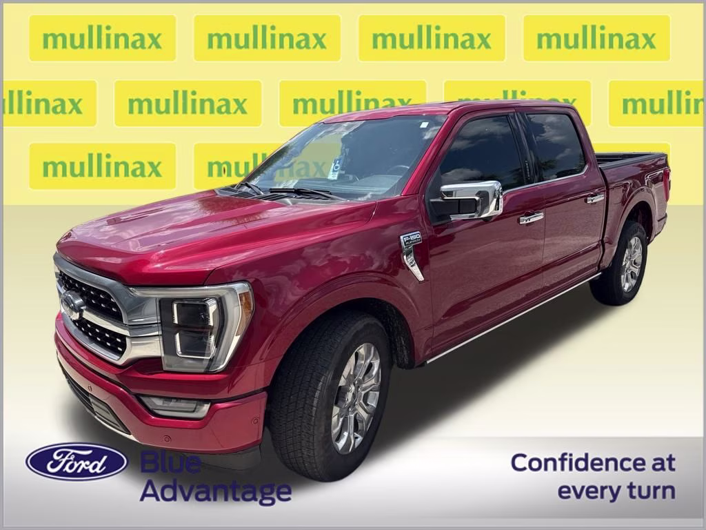 2023 Rapid Red Metallic Tinted Clearcoat Ford F-150 Platinum RWD Truck