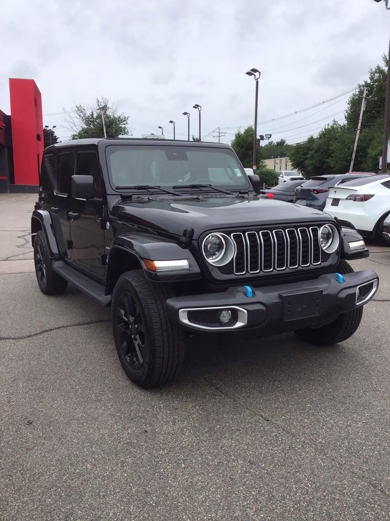 2024 Black Clearcoat Jeep Wrangler Sahara 4xe 4X4 SUV