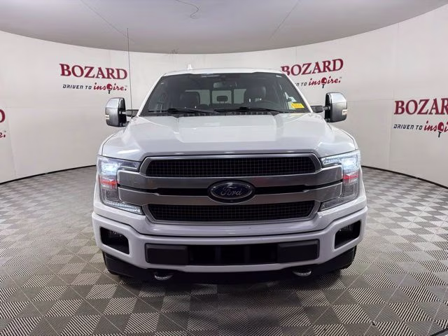 2020 White Metallic Ford F-150 Platinum 4X4 Truck