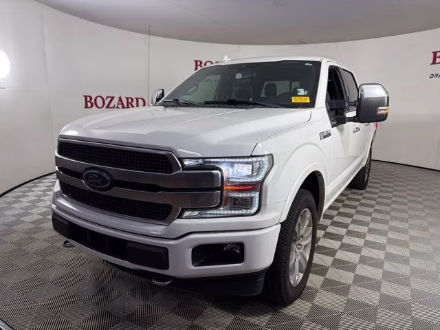 2020 White Metallic Ford F-150 Platinum 4X4 Truck