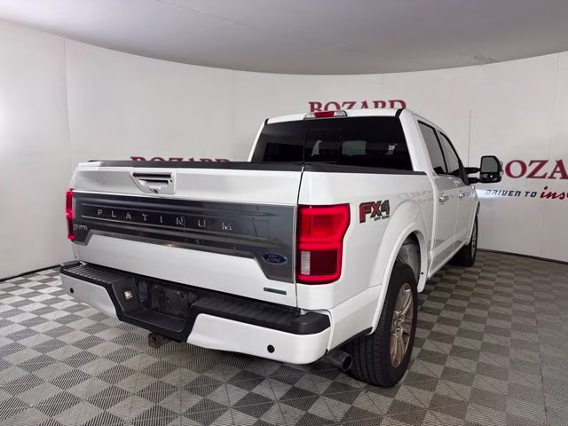 2020 White Metallic Ford F-150 Platinum 4X4 Truck
