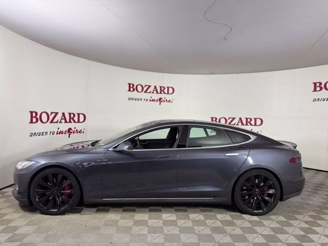 2014 Gray Metallic Tesla Model S P85D AWD Hatchback