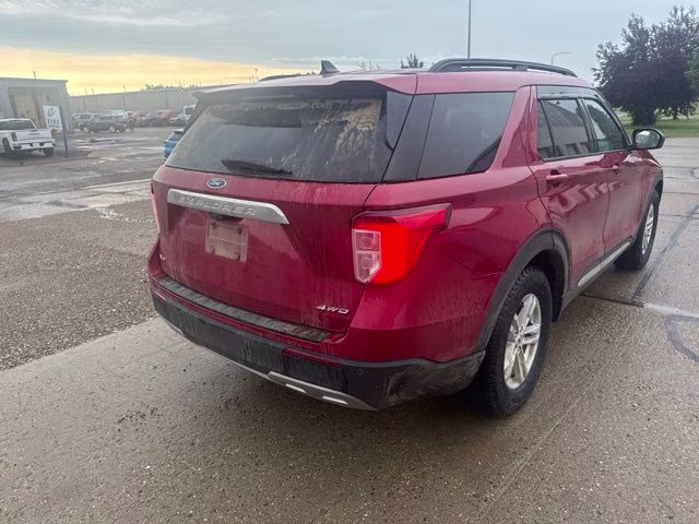 2021 Red Metallic Ford Explorer XLT 4X4 SUV