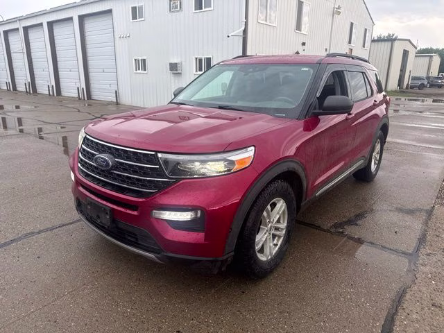 2021 Red Metallic Ford Explorer XLT 4X4 SUV
