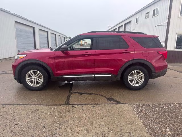2021 Red Metallic Ford Explorer XLT 4X4 SUV