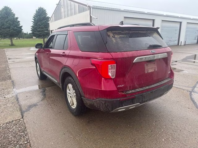 2021 Red Metallic Ford Explorer XLT 4X4 SUV