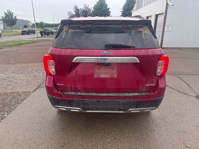 2021 Red Metallic Ford Explorer XLT 4X4 SUV