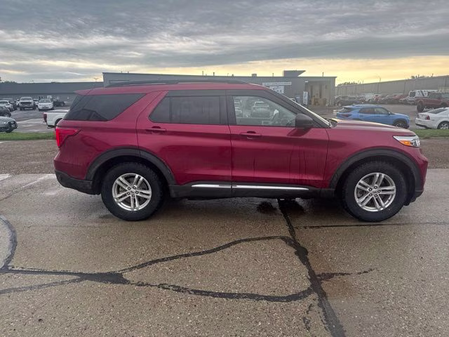 2021 Red Metallic Ford Explorer XLT 4X4 SUV