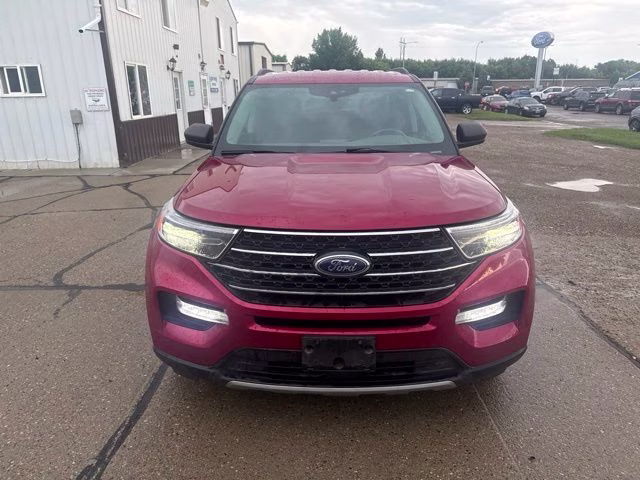 2021 Red Metallic Ford Explorer XLT 4X4 SUV
