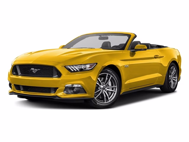 2017 Yellow Ford Mustang GT Premium RWD Convertible