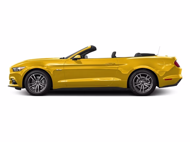 2017 Yellow Ford Mustang GT Premium RWD Convertible