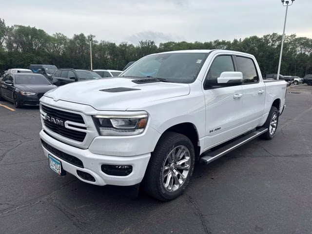 2023 Bright White Clearcoat Ram 1500 Laramie 4X4 Truck