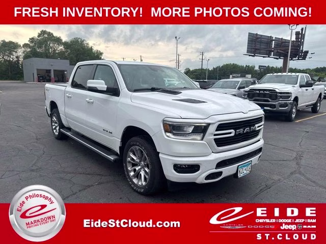 2023 Bright White Clearcoat Ram 1500 Laramie 4X4 Truck