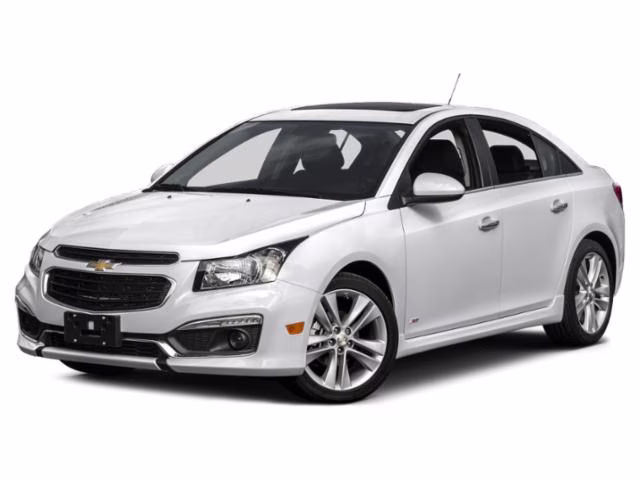 2015 white Chevrolet Cruze LT FWD Sedan