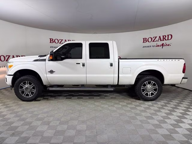 2015 White Platinum Metallic Tri-Coat Ford Super Duty F-250 SRW Platinum 4X4 Truck