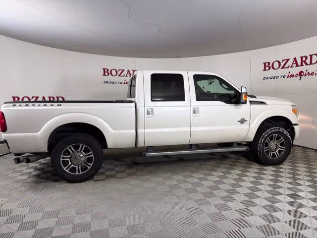 2015 White Platinum Metallic Tri-Coat Ford Super Duty F-250 SRW Platinum 4X4 Truck