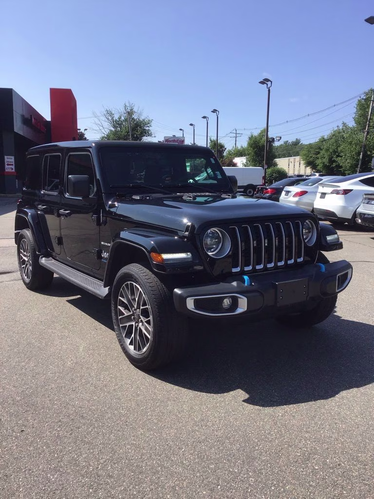 2023 Black Clearcoat Jeep Wrangler Sahara 4xe 4X4 SUV